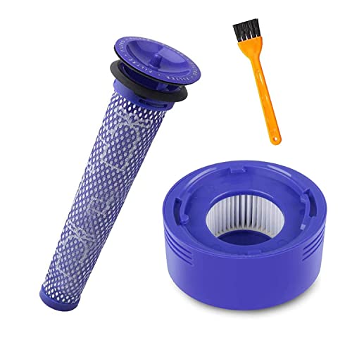 ダイソン フィルター 掃除機用フィルター ダイソン V8 V7 対応可 ダイソン上部フィルター(1枚) プレフィルター(1枚) きれいなブラシ(1枚) 洗濯可能 微粒子、浮遊粉塵、花粉などを効果的にブロックします 交換部品番号965661-01および967478-01 メーカー直営